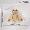 Broche de Pérola Abelha Inseto Diamante Sentido de Alto Padrão Pins de Nicho Corsage de Strass Feminino Acessórios de Vestuário de Alto Padrão