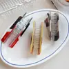 Nuevo Clip para el Cabello Creativo de Perrito Caliente, Pinza de Garra Niche de Taza de Café de Chocolate, Accesorio para el Cabello con Pinza Grande de Tiburón Acrílico
