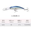 Mino Luya Señuelo Falso 85Mm/17.5G Mino Flotante de Largo Alcance Pesca de Agua Dulce Boca Inclinada Caballa Lubina 9195