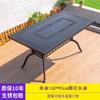 Mesas e Cadeiras de Exterior, Mesa de Jantar de Alumínio Fundido para Jardim Exterior de Pátio, Mesa Redonda de Liga para Varanda de Villa, Mesa e Cadeiras Pequenas de Exterior para Lazer em Pátio
