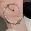 Pulseira de Pérolas Naturais Zhi Zhen Novo Brilho Forte Pérola Clássica Versátil Corrente de Cauda Extensível Pulseira de Alta Qualidade