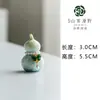 Calabazas Glaseadas de Cristal Pequeños Adornos de Cerámica para Damas Lindos Gadgets Coloridos Mascotas de Té Accesorios para Ceremonia del Té Regalos de Alta Gama