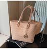 Bolso de mano transfronterizo para mujer, nuevo bolso de viaje de gran capacidad de 2024, bolso de hombro informal combinable para otoño e invierno, bolso de alta gama Sense.