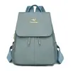 Mochila Simples de Viagem, Mochila Escolar para Estudantes, Mochila para Meninas do Ensino Fundamental e Médio, Mochila Feminina Versátil Casual de Cor Sólida