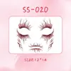 Serie de Maquillaje para Ojos Irregular de Halloween y Navidad Pegatinas de Tatuaje de Muñeca Coloridas Pegatinas Desechables Impermeables Lavables