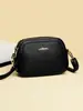 Bolso Pequeño Cruzado de Nuevo Estilo para Comercio Exterior Transfronterizo, Bolso de Hombro Versátil y de Moda de Cuero Suave con Múltiples Compartimentos y Gran Capacidad