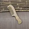 Pente de Sândalo Verde Doméstico com Cabo Longo Esculpido de Dentes Finos Pente de Cabelo Portátil Pente de Sândalo Verde Compacto Pente de Sândalo
