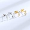 Aretes asimétricos de rábano conejo para mujer, aretes pequeños y sencillos de moda 2022, para dormir, no necesitan elección, súper lindos, para estudiante