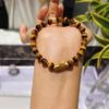 Pulsera Retro Maillard de Piedra Ojo de Tigre Lujo Ligero Moda de Alta Gama Exquisito Nicho Más Fácil de Combinar Pulsera de Cuentas Koi para Mujer