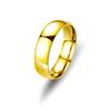 Anel Masculino de Aço Titânio Joia Estilo Coreano 2468mm Arco Liso Simples Anel de Aço Inoxidável Anel de Casal Estilo Casal