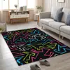 Suministro directo de fábrica tendencia geométrica graffiti alfombra para sala de estar dormitorio vestidor alfombrilla de cocina felpudo venta al por mayor