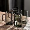 Vaso de Vidrio con Asa Taza de Té Taza para Té Verde Especial para Hombres Oficina Hogar Estilo Japonés Resistente a Altas Temperaturas