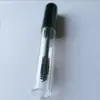 Embalagem de tubo para creme de cabelo preto material moldagem por sopro 8ml tubo redondo transparente para gloss labial frasco de delineador tubo de máscara de cílios fabricantes atacado