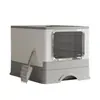 Caja de Arena Cerrada para Gatos, Caja de Arena Grande para Gatos Grandes, Cajas de Arena Cubiertas para Gatitos con Tapa, Recinto para Caja de Arena para Gatos con Entrada Superior con Pala, Control de Olores, Fácil de Limpiar