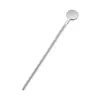 Cuchara para revolver café de acero inoxidable 304, cuchara para helado de mango largo con marca redonda estilo Starbucks, cuchara para revolver miel, agitador de bar