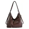 Bolso de hombro moderno estilo coreano, moda vintage, bolso tote para mujer simple y versátil, bolso cruzado diario de gran capacidad