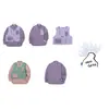 Estilo Montanha Esportes ao Ar Livre e Lazer Bolso Conjunto de Duas Peças Dopamina Camisa Solta 9290
