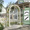 Arco para Flores Base de Madera Anticorrosión Estructura para Trepar Valla Decorativa para Patio Exterior Reja para Valla Exterior Soporte para Uvas