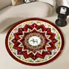 Alfombra de Lujo Ligero para Sala de Estar, Resistente a las Manchas y Fácil de Cuidar, Tapete Antideslizante, Área Grande, Alfombra Completa para Mesita de Noche, Alfombra Redonda para Pies de Dormitorio