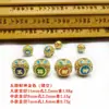 Contas de Barril Nuvem Oca com Gotejamento de Óleo Contas Espaçadoras com Furo Passante Corda para Tecelagem de Pulseiras Acessórios de Joias Contas