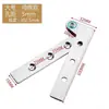 Bisagra Oculta Minimalista Engrosada de Acero Inoxidable para Puertas de Madera, Herrajes de Bisagra Universales de 360 Grados