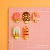 Accesorios de resina de helado simulado, clips para el pelo DIY de pegamento de crema, decoraciones para fundas de teléfono, adornos de juguetes de comida en miniatura
