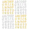 Accesorios para Joyería de Acero Inoxidable 26 Letras Inglesas DIY Pulsera Collar Colgante Decorativo Colgante S125