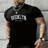 Camiseta de Manga Corta Transfronteriza 2024 Verano Europeo y Americano Nueva Moda Masculina Casual Versátil Camiseta de Manga Corta con Cuello Redondo