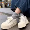 Mocasines Gruesos Forrados de Lana con Punta Grande para Mujer, Nuevo Estilo Otoño e Invierno 2025, Tenis Cálidos Versátiles de Punta Redonda, Zapatos de Algodón Casuales Lindos