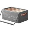 Caja de almacenamiento catiónica con tapa y marco de acero, plegable, para dormitorio, con cajón para ropa.