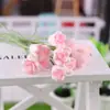 Flores de Arcilla Suave de Mini Rosa Roja para Decoración de Micro-Paisajes, Accesorios para Muñecas, Tulipanes Artificiales DIY