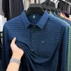 Nuevo Polo a Rayas de Manga Larga para Hombre Otoño 2026 con Cuello, Top Casual de Moda para Papá