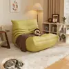 Sofá Preguiçoso Caterpillar para Sala de Estar, Adequado para Dormir e Reclinar, Sofá Individual para Varanda Quarto, Cadeira de Lazer Original Togo Celebridade da Internet