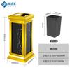 Cubo de Basura para Hotel para Administración de Propiedades, KTV, Vertical Engrosado Mármol Acero Inoxidable, con Cenicero en la Entrada del Elevador, Gran Capacidad