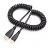 Lianda mini mini HDMI a HDMI 90 grados codo izquierdo línea de resorte línea HD SLR dedicado