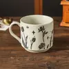 Taza de Cerámica Rústica Retro Estilo Japonés Taza Creativa de Lado Recto para Latte Art Café Taza para Beber en Casa Taza de Desayuno Taza de Agua de Oficina