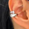 Brinco Ear Cuff Zircônia Gota d'Água Super Brilhante Cruzado Sem Furo Luxo Leve Estilo Frio High-End Nicho Exquisito Clipe de Orelha Brinco