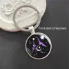 Accesorios Transfronterizos para Productos Nuevos Constelación del Zodiaco Gema del Tiempo Llavero Colgante de Paquete Colgante para Coche Joyería