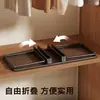 Cesta extraíble para armario, cesta colgante para gabinete debajo de la mesa, estante de almacenamiento para mesita de noche de dormitorio, estante de almacenamiento colgante sin taladro, estante para gabinete de cocina