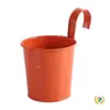 Macetas Colgantes de Metal Transfronterizas con Ganchos para Balcón de Casa, Cubos Pequeños para Flores, Macetas Colgantes de Jardín