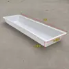 Comedero Largo para Ovejas de Fondo Plano, Bebedero Rectangular Grande de Plástico Engrosado, Comedero para Plantar Flores y Criar Peces