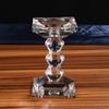 Portavelas de Cristal Estilo Europeo Portavelas Transparente Decoración Romántica para Bodas Juego de Tres Piezas Estilo Minimalista Moderno