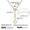 Estilo Minimalista Ouro 18K Aço Inoxidável Bloco de Cores Fecho OT Colar de Corrente Y Design de Nicho Joias Transfronteiriças Alto Padrão