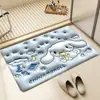 Tapete de Chão Macio de Terra de Diatomáceas com Expansão Visual 3D a Olho Nu para Uso Doméstico, Capacho, Tapete, Tapete de Banheiro Absorvente Secagem Rápida Antiderrapante