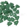 Promoção de vendas diretas da fábrica Botão decorativo de Natal estampado Floco de neve branco Árvore pequena verde Estrela de cinco pontas Fivela de madeira pequena mista