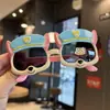 Gafas de Sol Polarizadas para Cachorro Chico Visera Solar Genial Montura Suave Silicona de Dibujos Animados Gafas de Sol para Niños Cachorro Ladrando Lindo