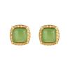 Pendientes de Plata de Ley S925 con Jade Hetian Forma de Cubo de Azúcar para Mujer, Nuevo Estilo Chino, Lujo Ligero, Sencillos, Compactos, de Gama Alta, Exquisitos Pendientes Hy