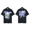 Transfronterizo 24ss Hell Star Hellstar Estilo Europeo y Americano High Street Manga Corta Tendencia Camisetas para Hombre y Mujer Belleza de Nicho Marea