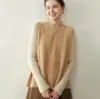 Chaleco de Cachemira Baicai de Terciopelo Estilo Chino Nuevo Estilo Nacional Botón de Rana Otoño/Invierno Nuevo Cuello Redondo Sin Mangas Chaleco Cardigan Chaleco de Punto