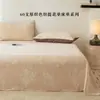 Lençol de cama jacquard de algodão puro espesso tecido peça única modelo novo 2026 100% algodão conjunto de três peças para dormitório estudantil com lençol de elástico